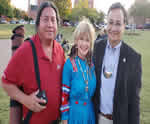 with Tommy Wildcat and Cherokee Nation Secretary of State Chuck Hoskin Jr. National Trail of Tears Conference, Decatur, AL Oct 27, 2018